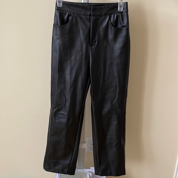 TOTEME black leather Novara pant trousers, size XS - Picture 10 of 12